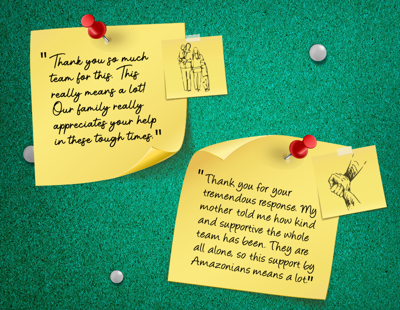 Messages of gratitude