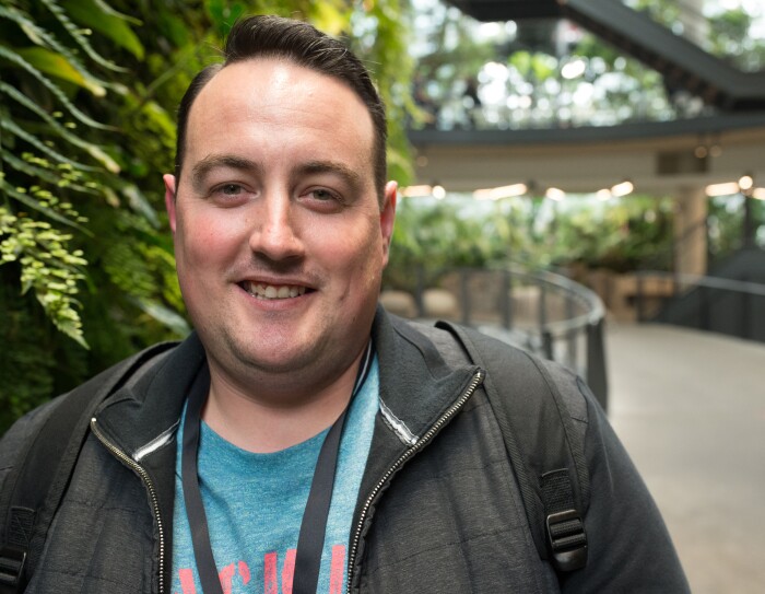 Bruno Henriques, fulfilment centre team lead at Amazon in Coventry, pictured in the Amazon Spheres in Seattle