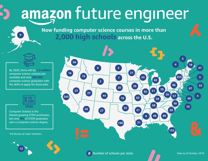 Amazon Future Engineer map