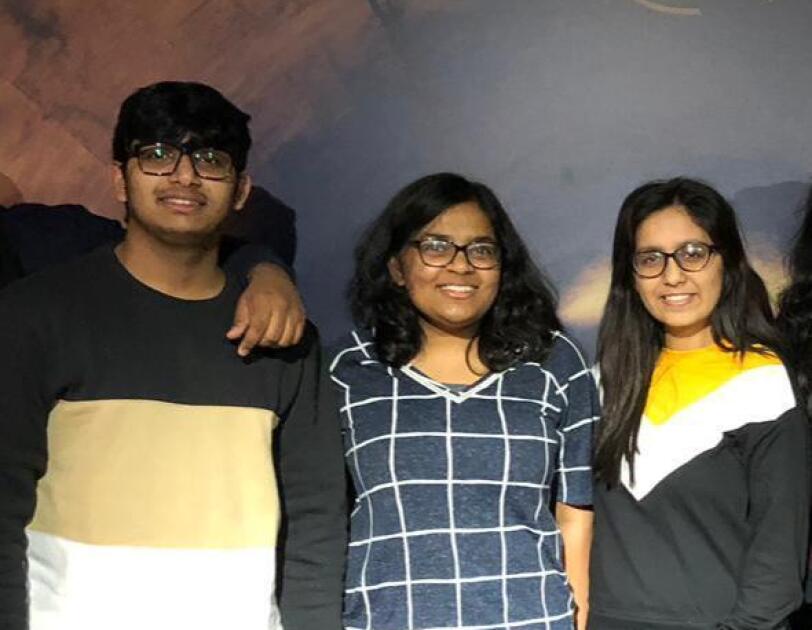 Campus Challenge Winners Arun, Arushi and Nikhila