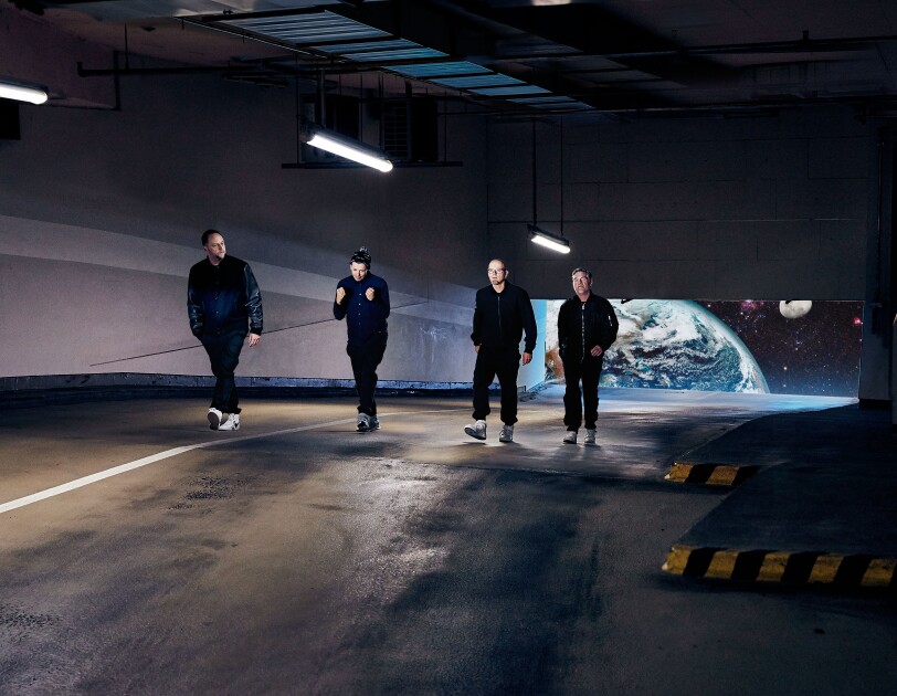 Die Fantastischen Vier im Parkhaus