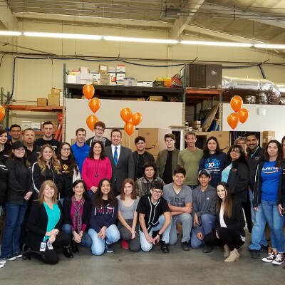 Amazon volunteers at community event