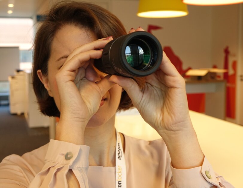 Marianna Pietrafesa Looking Through Telescope