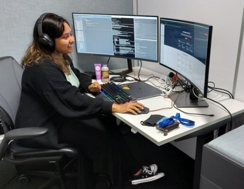 Picture of EMEA student Zainab working