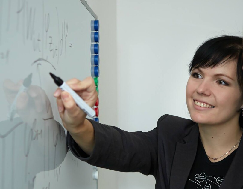 Lucie Flekova, one of two Amazonians on the organizing committee of the Widening Natural-Language Processing workshop