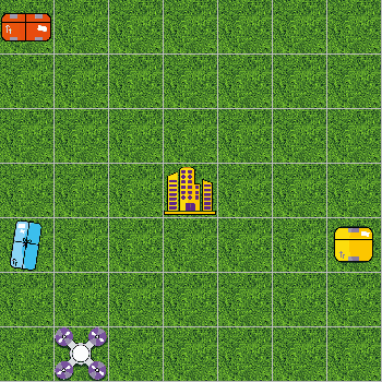 Animated game in green and yellow