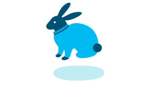 An illustration of a bunny rabbit symbolizing Amazon's animal welfare policy.