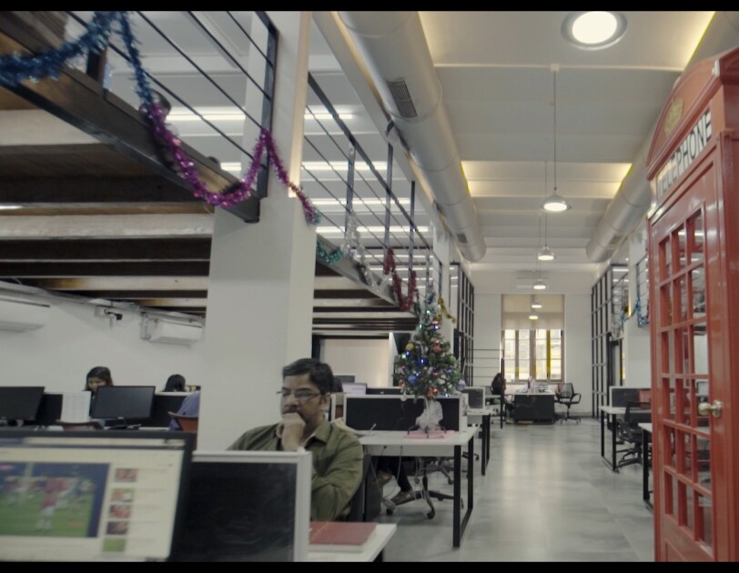 A view of the new look office space