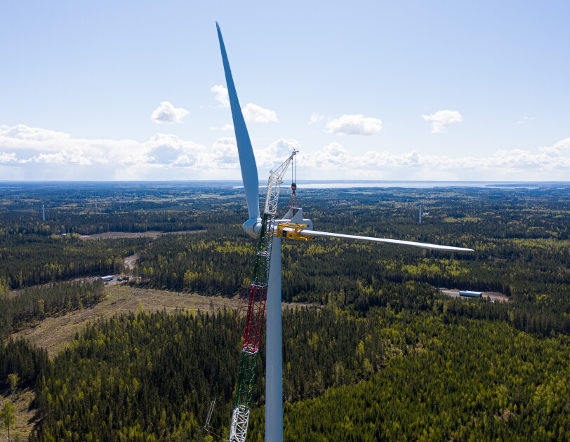 Amazon wind farm in Sweden