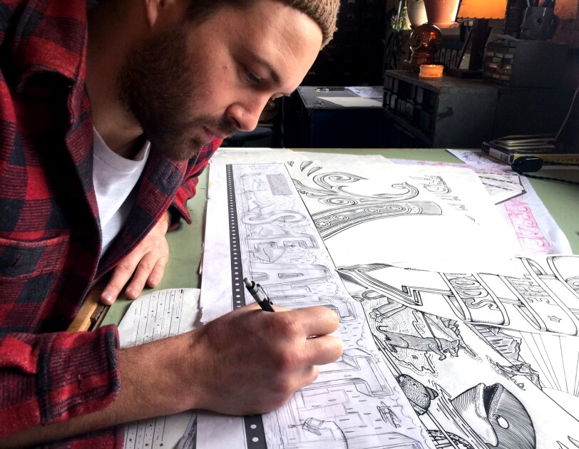 Kyler Martz in his Seattle studio