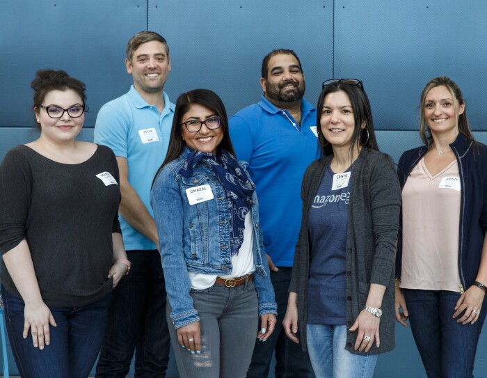 Members of the Amazon legal team who offer pro bono support to residents of Mary's Place