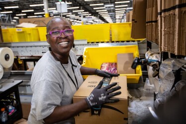 Amazon fulfillment center employee