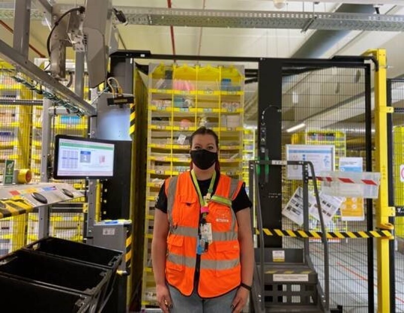 Natalia Sitko, pracownik centrum logistycznego Amazon w Gliwicach