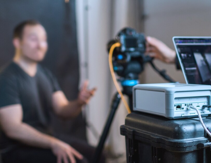 AWS Snowcone device being used by customers