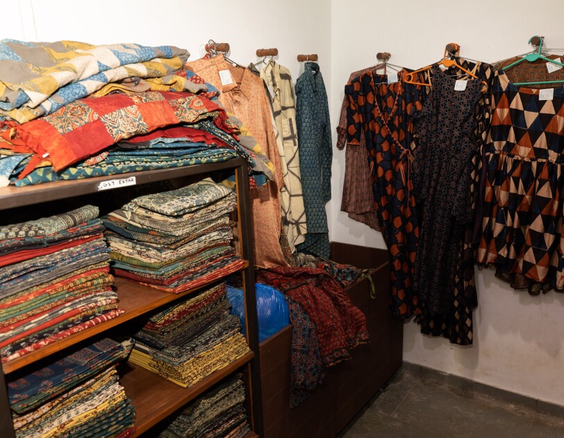 Modern day Ajrakh prints