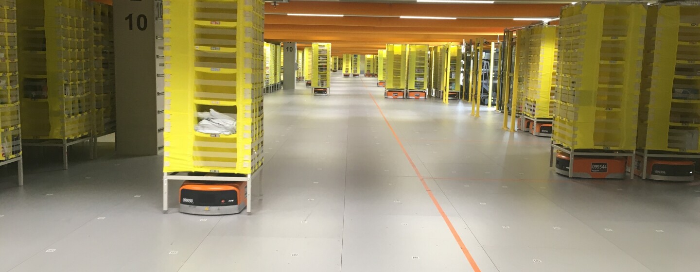Robotikhalle bei Amazon