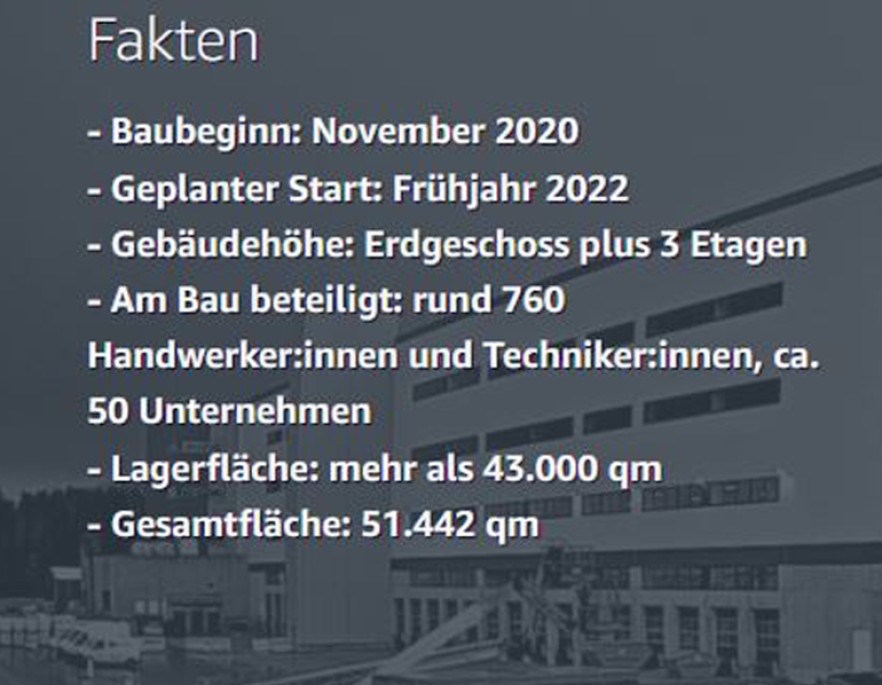Promo Baustellen des neuen Logistikzentrums in Hof