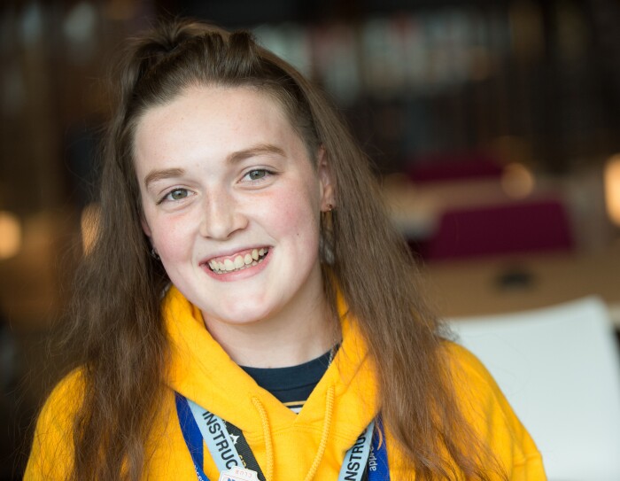 Rosie McCarthy, operations apprentice at Amazon in Tilbury, pictured at the Amazon office in Seattle