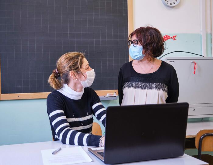 Enza Ingargiola, Vicepreside dell'Istituto Comprensivo F. Morlacchi di San Marco (Perugia) e un'insegnante della scuola