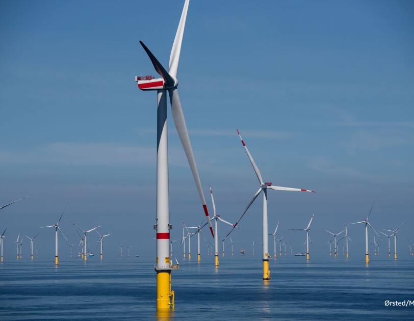 Offshore Windpart Borkum deutsche Nordsee