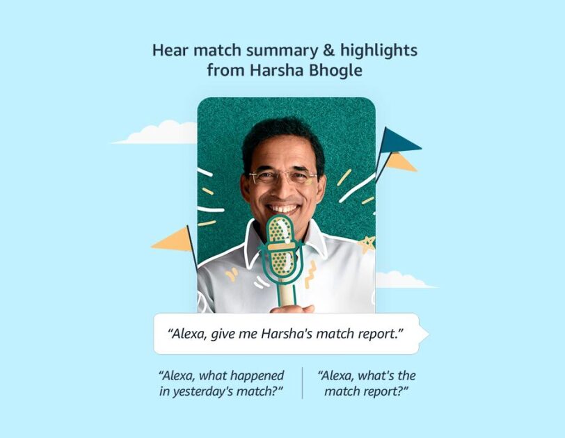 Alexa and Harsha Bhogle Amazon India