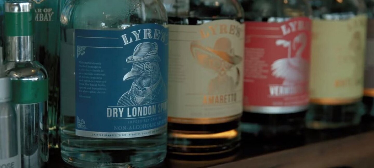Lyre's Non-Alcoholic Spirits on a shelf