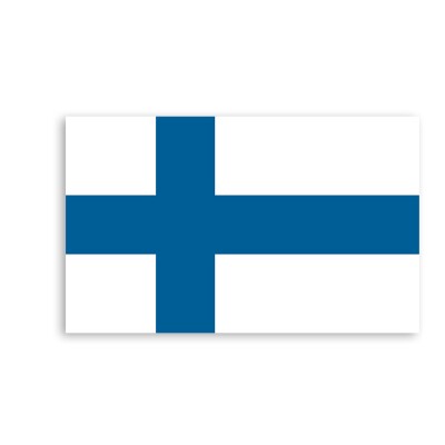 Finland flag map point