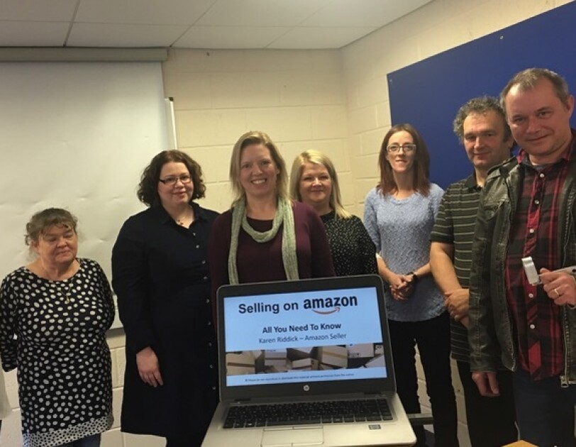 Karen Riddick and the ‘Selling on Amazon’ group workshop attendees, 7th November 2019