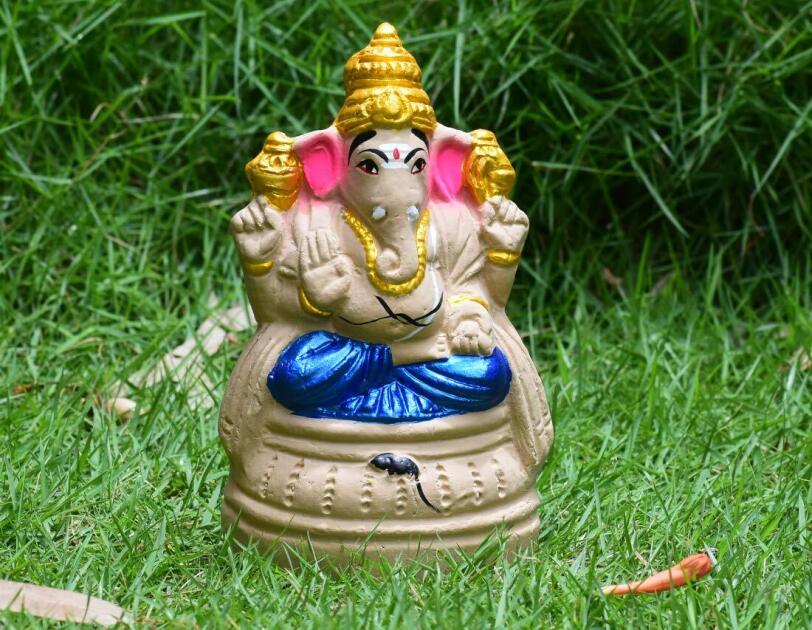 Eco friendly Ganesha idols