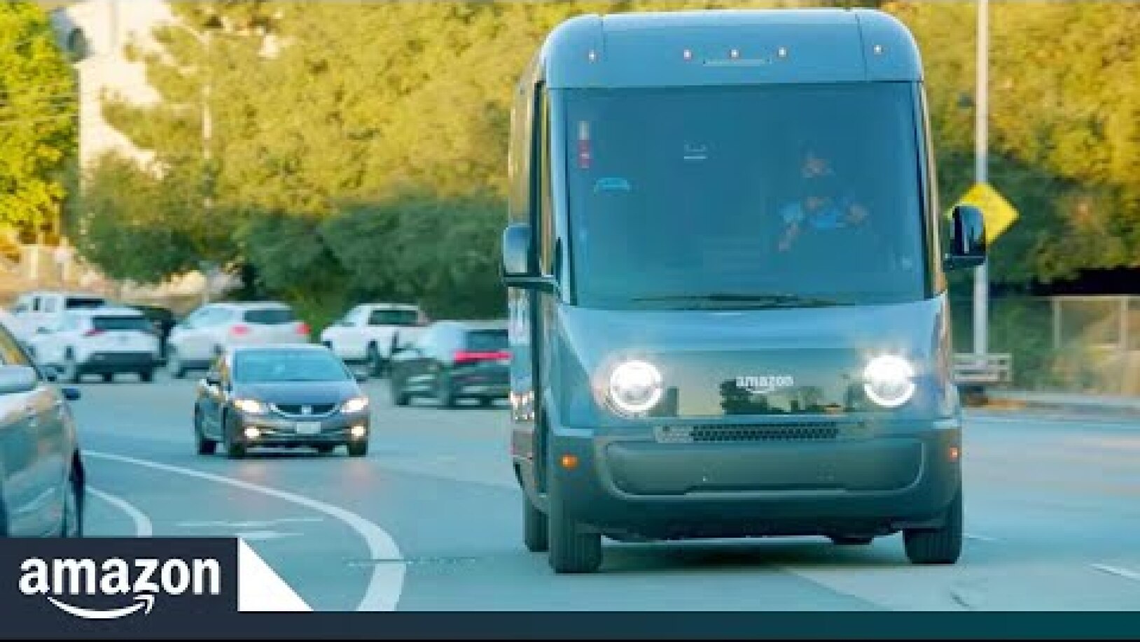 Amazon’s custom electric delivery vehicles hit the road in LA