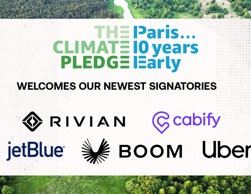 Climate Pledge_Unterzeichner_Rivian_cabify_jetblue_boom_uber
