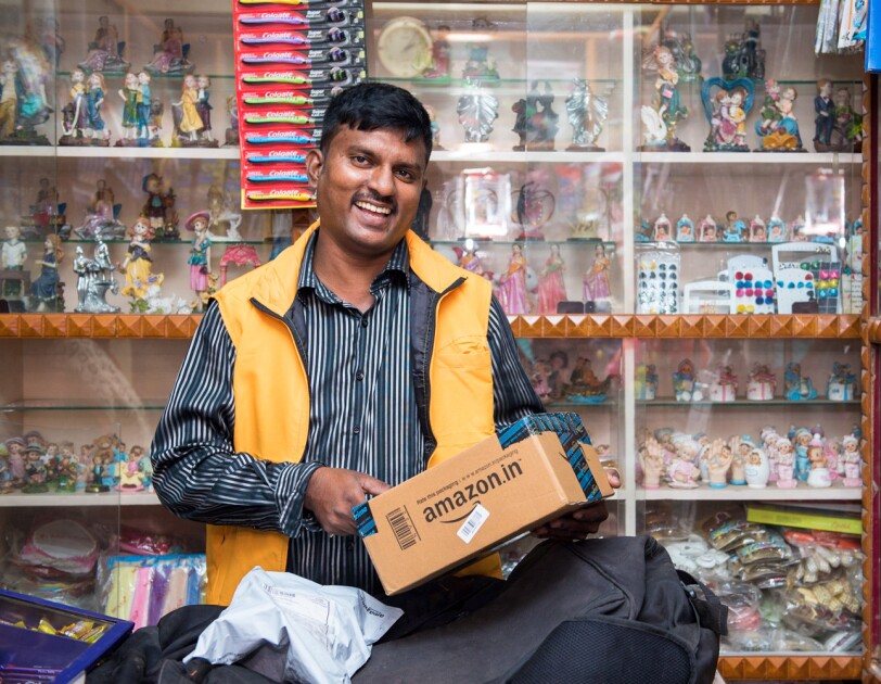 A happy IHS store owner