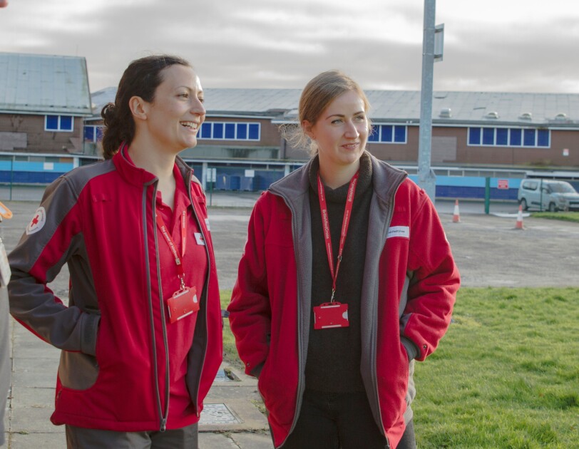 British Red Cross female employees