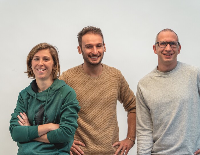 I fondatori di PlayWood: Carlotta Nizzoli, Mirco Bonilauri e Stefano Guerrieri