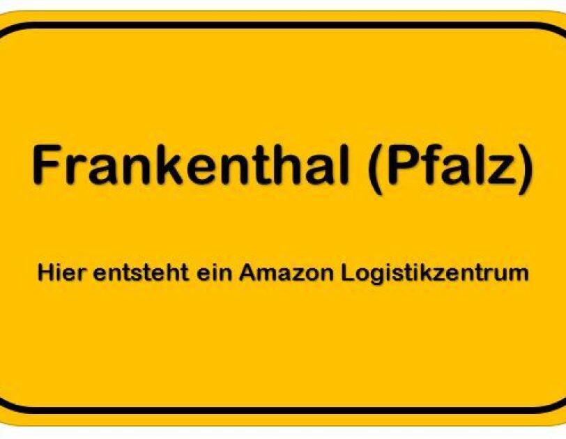 Ein Ortsschild mit der Aufschrift "Frankenthal"