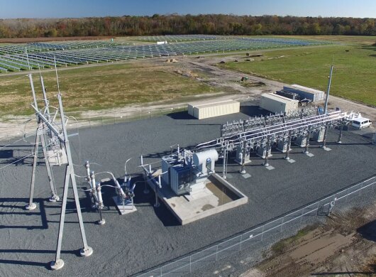 Solar farms likes this are just one of the ways AWS is working to achieve its goal of 100% renewable energy.