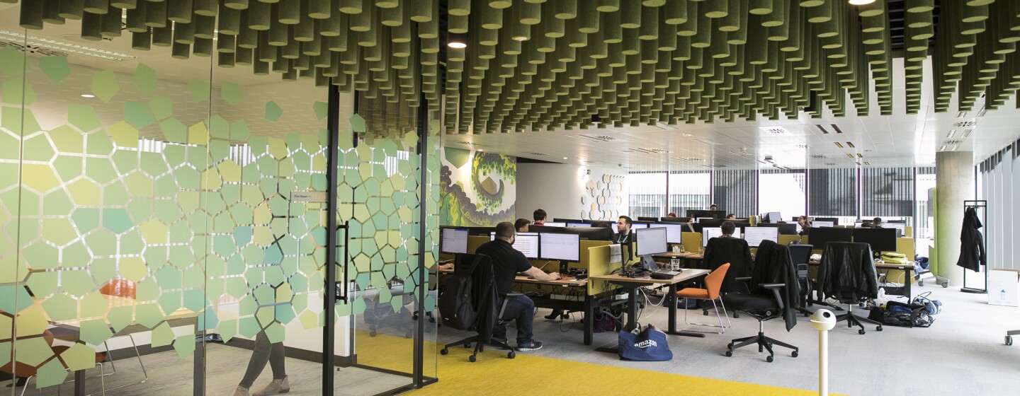 Amazon office interior in Barcelona