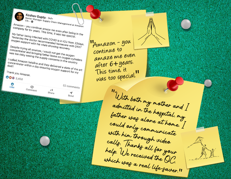 Messages of gratitude