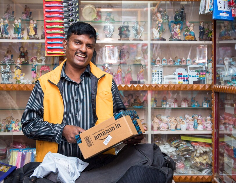 A happy IHS store owner