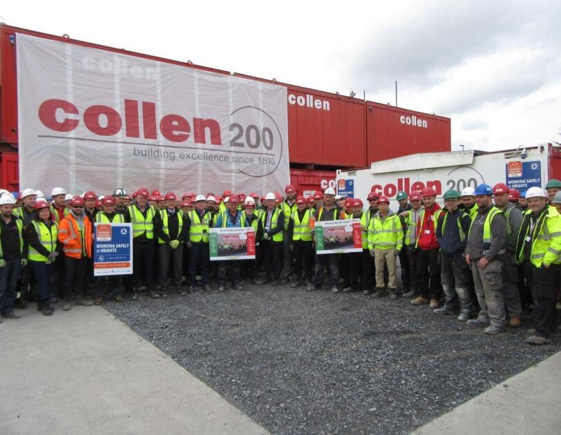 “Collen’s team celebrating Construction Safety Week in 2019.”