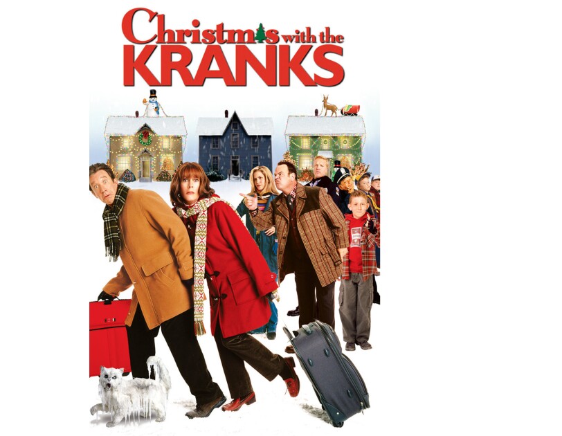 Christmas with the Kranks movie cover with Jamie Lee Curtis, Tim Allen, Dan Akroid and others.
