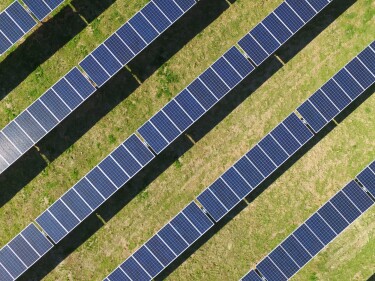 Solar farms likes this are just one of the ways AWS is working to achieve its goal of 100% renewable energy.