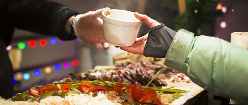 Cooking food on the street