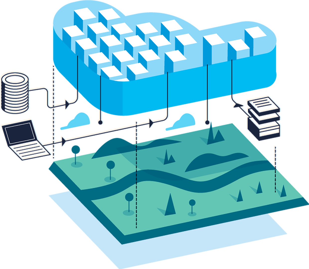 An illustration of the benefits of cloud computing and AWS