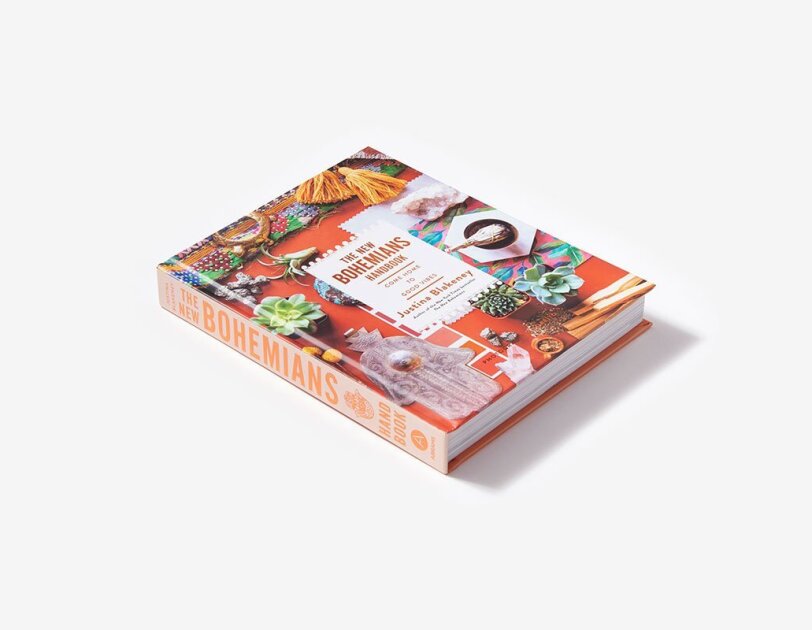A coffee table book, The New Bohemians Handbook, set on a white background