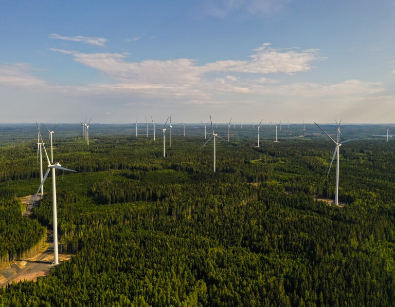 Amazon wind farm in Sweden